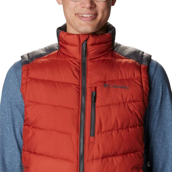 Columbia Men's Labyrinth Loop Vest, Warp Red/Shark, OMNI-HEAT Large - Picture 4 of 8